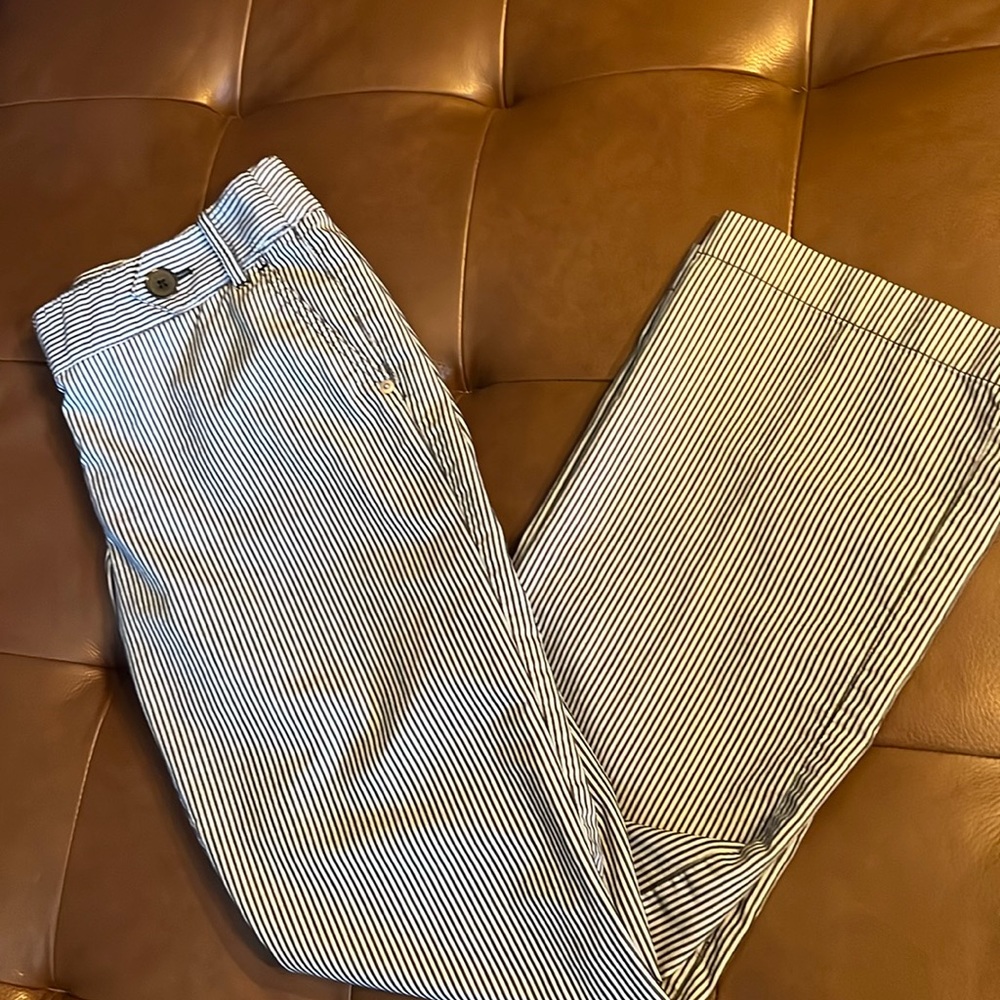 Sz6 loft striped wide leg pants/trousers